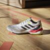 Adidas Mens Crazyflight 6 Indoor Court Shoes (White/Aurora Met/Semi Lucid Red) (2025)