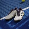 Adidas Mens Barricade 13 All Court Shoes (White/Core Black/Aurora Plum) (2025)