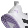 Adidas Womens Court Team 2.0 Indoor Court Shoes (White/Core Black/Powder Plum) Indoor Court Shoes (2025)