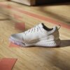 Adidas Womens Court Team 2.0 Indoor Court Shoes (White/Core Black/Powder Plum) Indoor Court Shoes (2025)