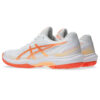 Asics Womens Court Hunter FF Indoor Shoe (White/Vivid Coral) 2025