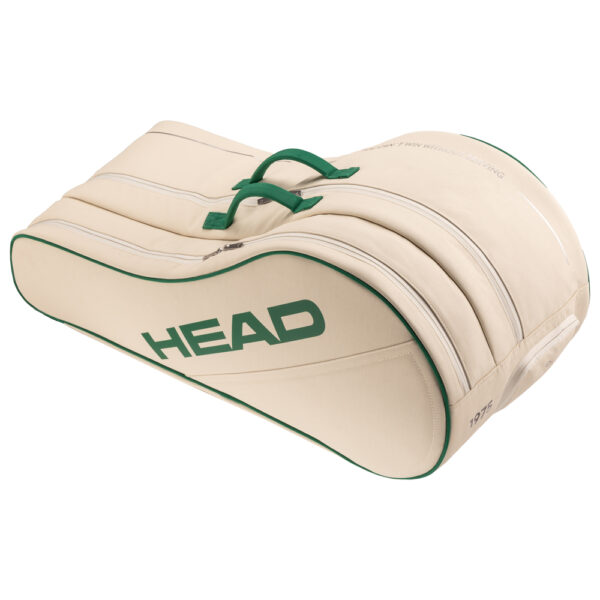 Head Arthur Ashe Racquet Bag L (White/Green) (2025)