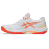 Asics Womens Court Hunter FF Indoor Shoe (White/Vivid Coral) 2025