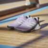 Adidas Womens Novaflight 2 Indoor Court Shoes (Powder Plum/ZeroMet/Core Black) (2025)