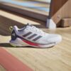 Adidas Mens Novaflight 2 Indoor Court Shoes (White/Red) (2025)