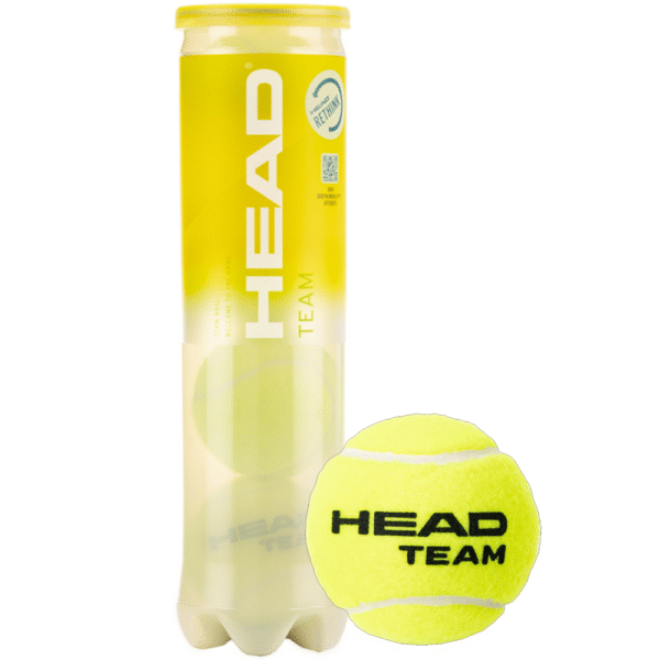 Head Team Tennis Ball 4 Ball Single Tube