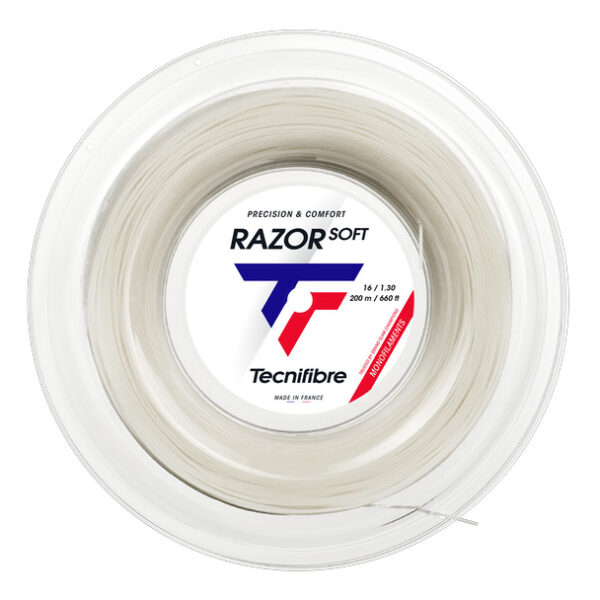 Tecnifibre Razor Soft 100m Promo Reel - White - Gauge 1.25mm