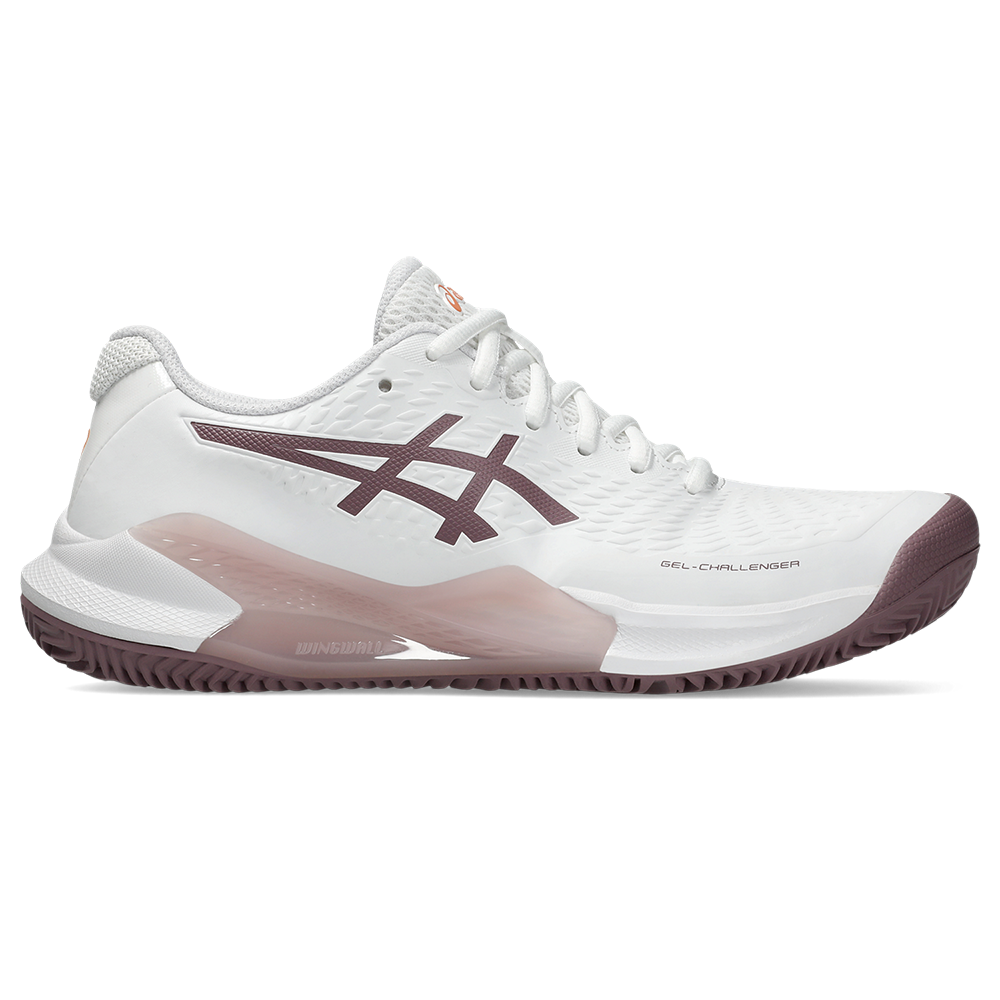 Asics Womens Gel-Challenger 14 Clay Court Shoe (White/Dusty Mauve) - Size: 8 UK