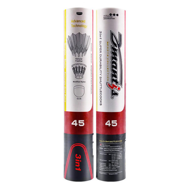 Ashaway Dmantis D45 Badminton Shuttlecocks (Dozen) - Speed: 78