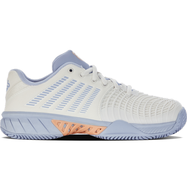 K-Swiss Womens Express Light 3 HB All Court Shoe (Star White/Heather/Peach Fuzz) - Size 4 UK