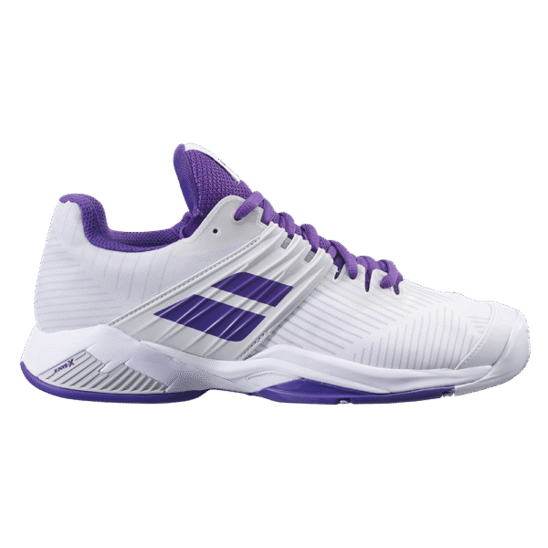 Babolat Womens Propulse Fury All Court Shoes (White/Purple) - Size: 5.5 UK