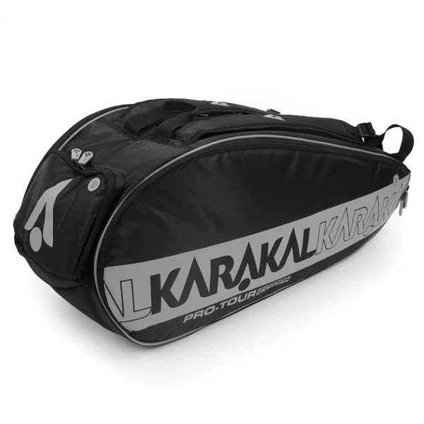 Karakal Pro Tour Comp 2.2 Comp Racket Bag (Black/Grey) (2025)