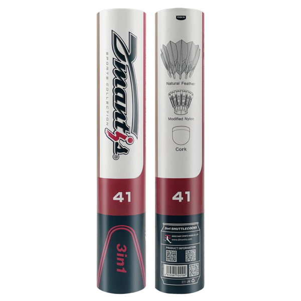 Ashaway Dmantis D41 Badminton Shuttlecocks (Dozen) - Speed: 78