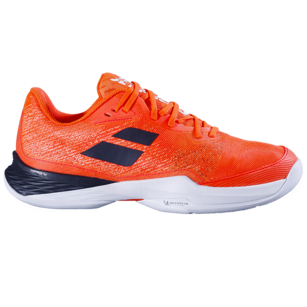 Babolat Mens Jet Mach 3 All Court Tennis Shoes (Strike Red/White) - 8 UK