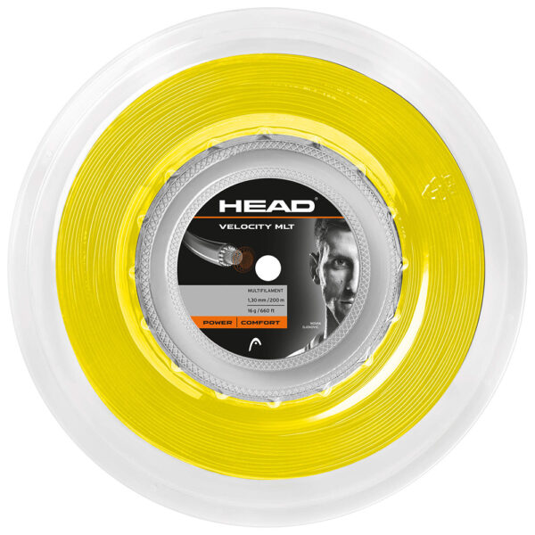 Head Velocity MLT 200m Reel - Yellow, 1.25mm