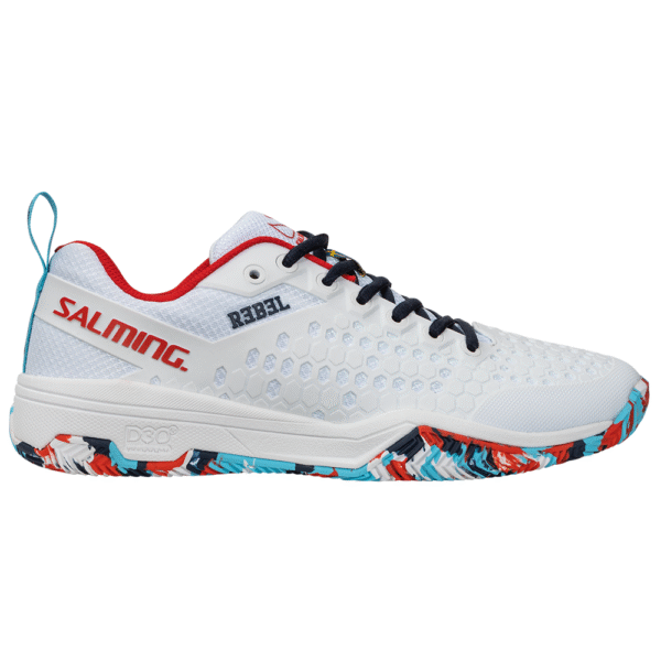 Salming Unisex Rebel Padel Shoe (White Dazzle) - Size 7 UK
