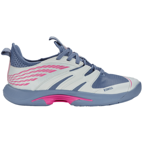 K-Swiss Womens SpeedTrac All Court Shoe (Blue Blush/Infinity/Carmine Rose) - Size 7 UK