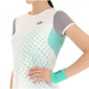 Lotto Womens IV T-Shirt (Bright White/Green) - Small
