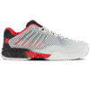 K-Swiss Mens Hypercourt Express 2 HB All Court Shoe (Bright White/Stretch Limo/High Risk Red) - Size 9.5 UK