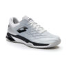 Lotto Mens Mirage 100 SPD Tennis Shoes (White/Black/Silver) - Size: 6.5 UK