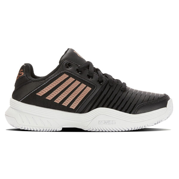 K-Swiss Womens Court Express HB All Court Shoe (Black/White/Rose Gold) - Size 7.5 UK