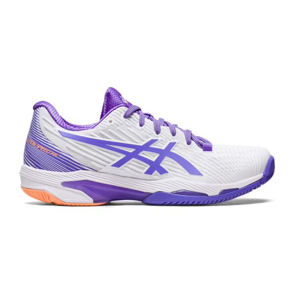 Asics Womens Solution Speed FF 2 All Court Shoes (White/Amethyst) - Size 8 UK