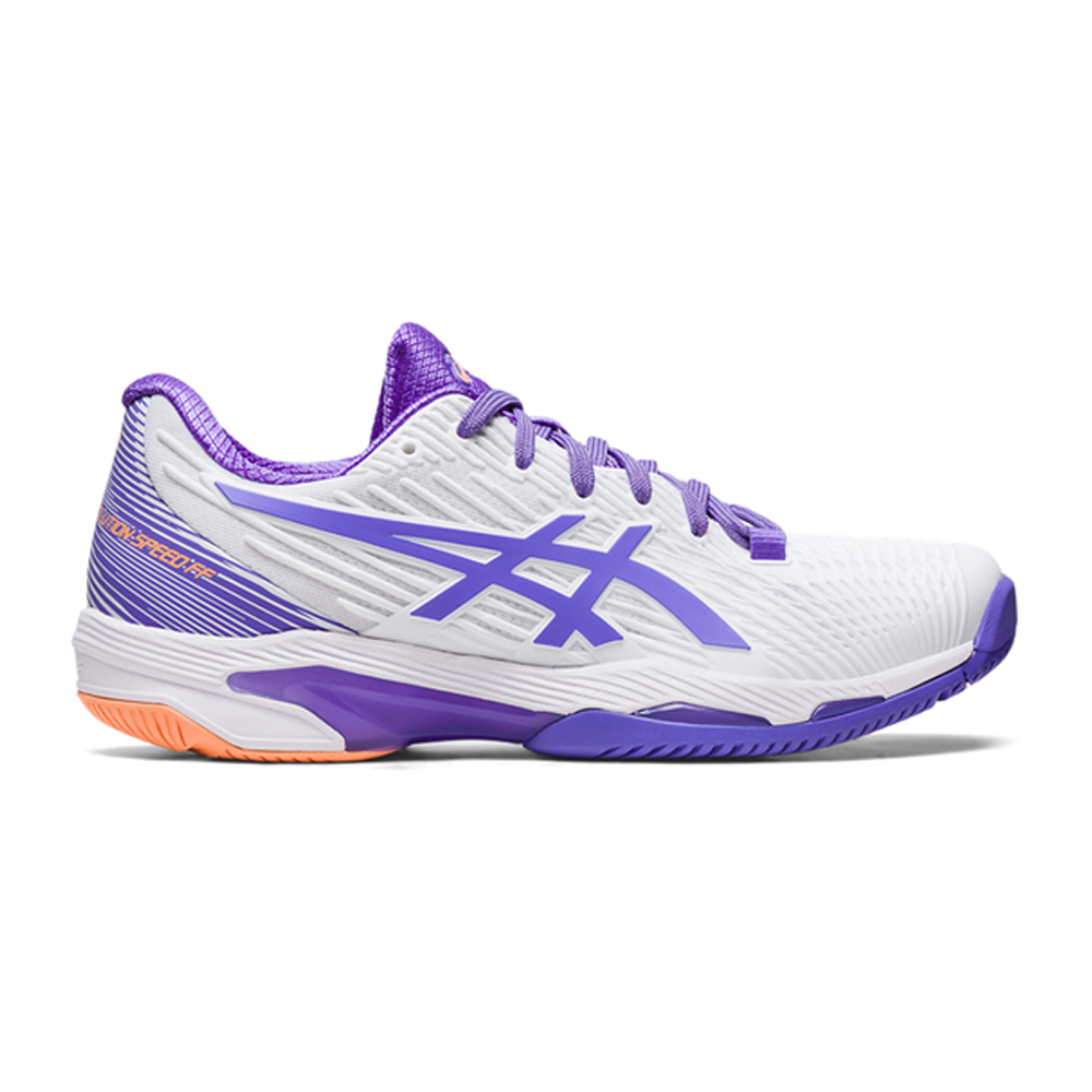 Asics Womens Solution Speed FF 2 All Court Shoes (White/Amethyst) - Size 7 UK
