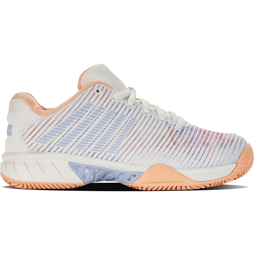 K-Swiss Womens Hypercourt Express 2 All Court Shoe (Star White/Peach Fuzz/Heather) - Size 4.5 UK