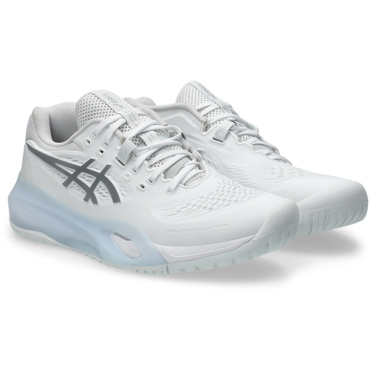 Asics Womens Gel-Resolution X All Court Shoe (White/Pure Silver) 2025  - Size: 5.5 UK