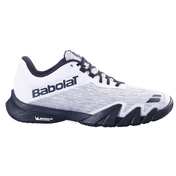 Babolat Mens Jet Viva Padel Shoes (White/Black) (2025) - 9 UK
