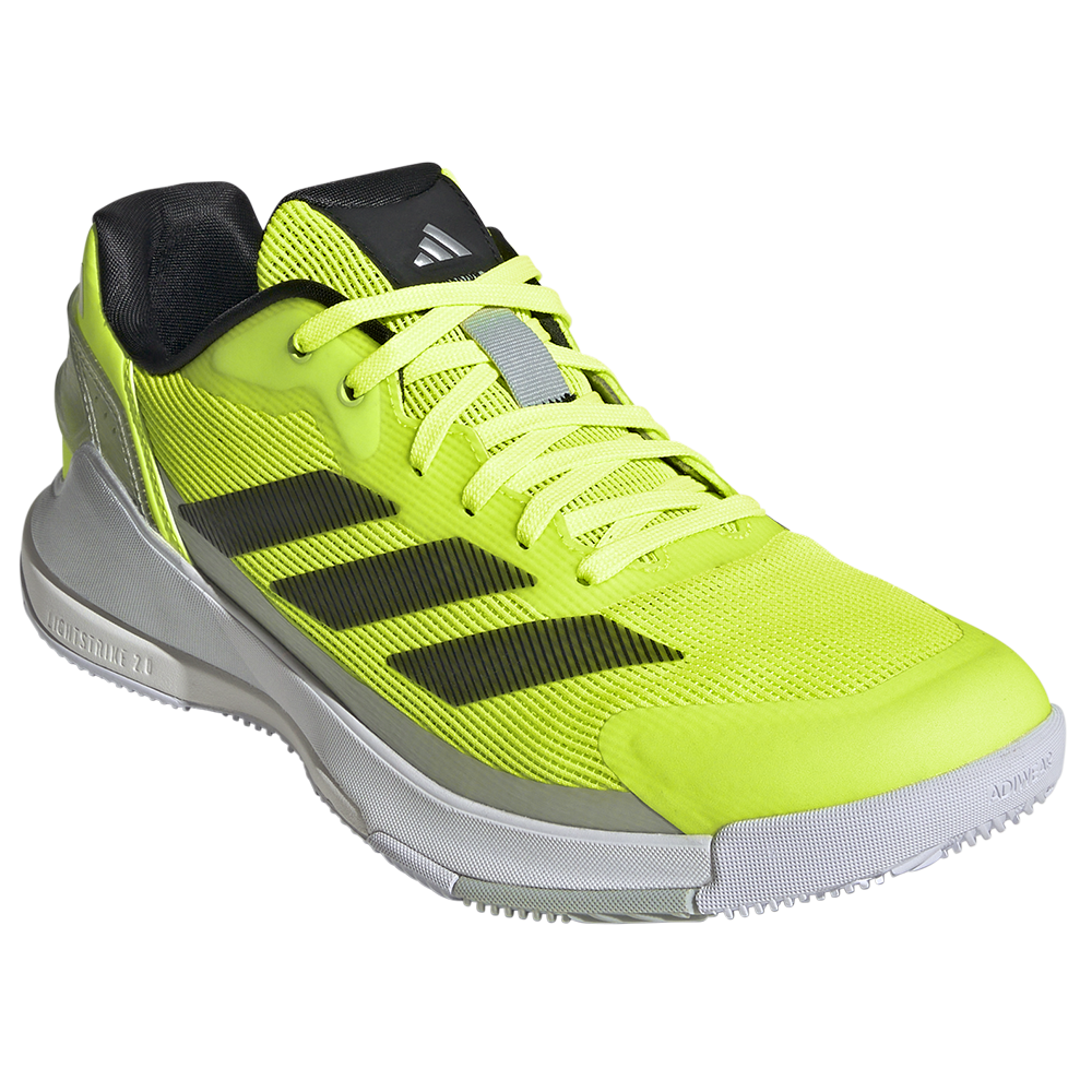 Adidas Mens Crazyquick LS Padel Shoe (Lucid Lemon / Core Black / Silver Metallic) - Size 13 UK