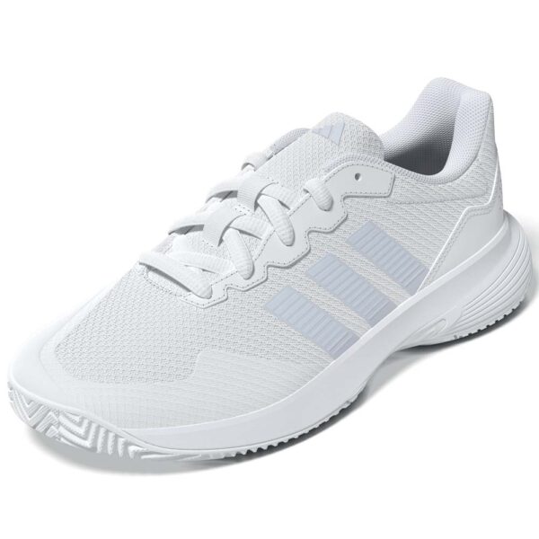 Adidas Womens Gamecourt 2 All Court Shoe (White/Crystal Sky/Chalk White) 2026