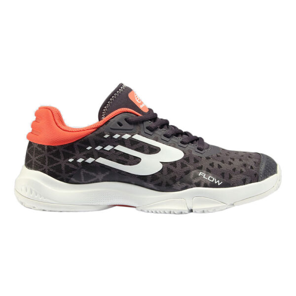 Bullpadel Womens Flow Hybrid Fly 24I Padel Shoes (Grey/Orange) - Size: 6.5 UK