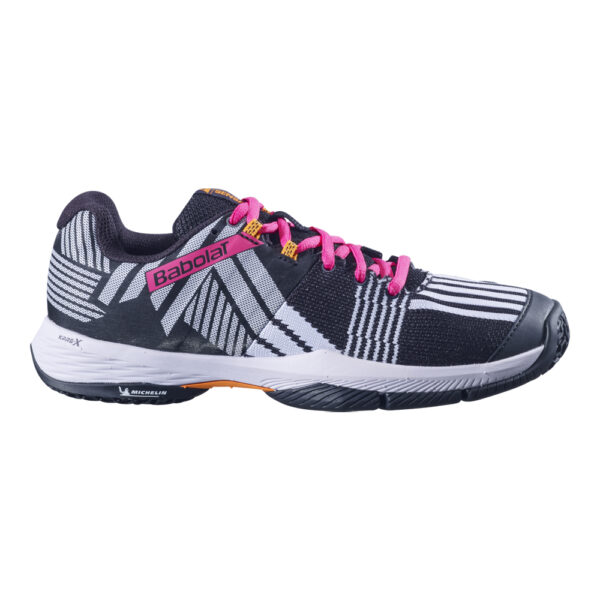 Babolat Womens Sensa Padel Shoes (Black/Roseberry) - Size 7.5 UK