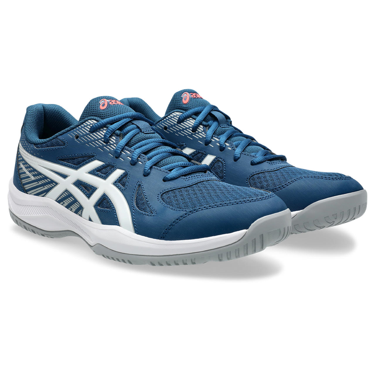 Asics Mens Upcourt 6 Indoor Shoe (Mako Blue/White) 2025  - Size: 9.5 UK