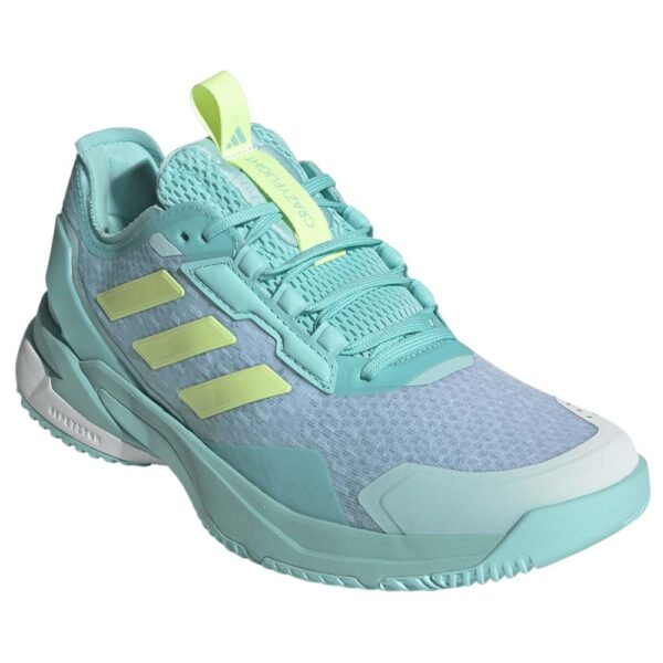 Adidas Womens Crazyflight 6 Indoor Shoe (Flash aqua/Hi-res yellow/White) 2026