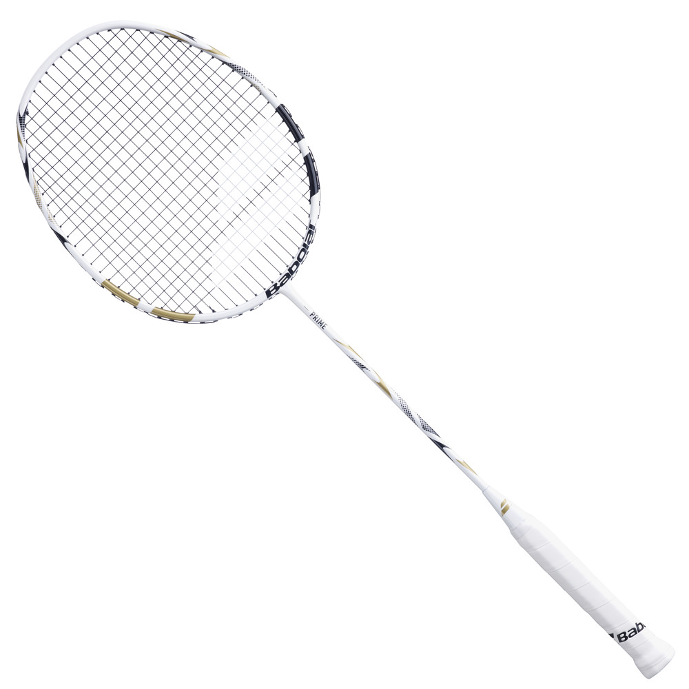Babolat Prime Badminton Racket (White/Gold) (2026)