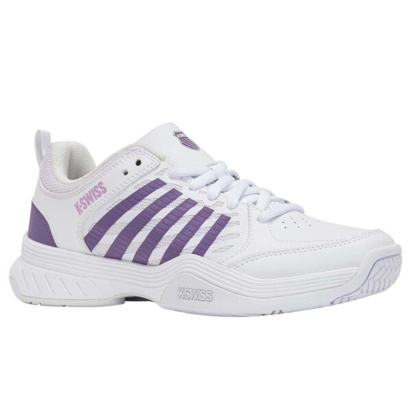 K-Swiss Womens Court Express 2 All Court Shoes (White/Purple Haze/Neon Lavender) 2026
