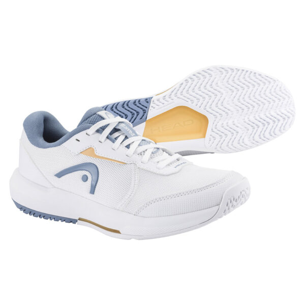 Head Womens Revolt Court 5 All Court Shoe (White/Denim) 2026