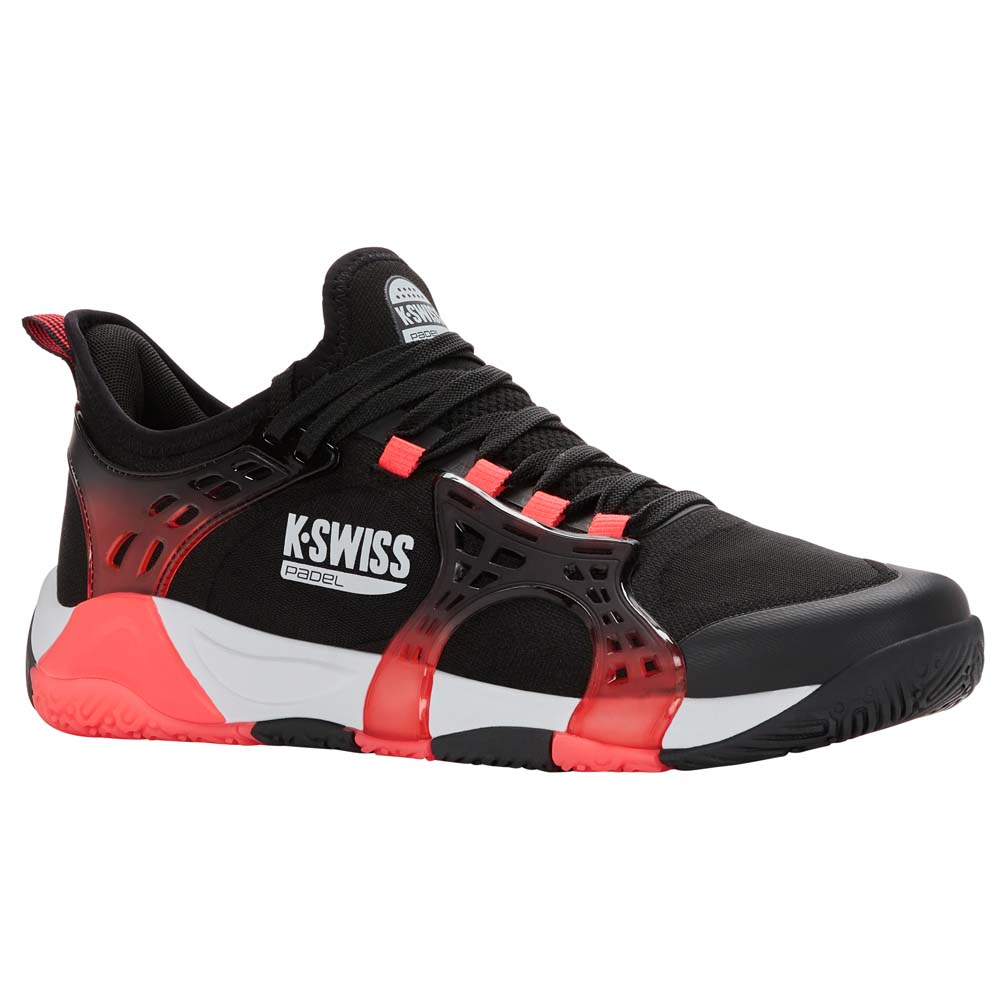 K-Swiss Mens K-Frame Padel Shoes (Black/Micro Chip/Neon Lava) 2026