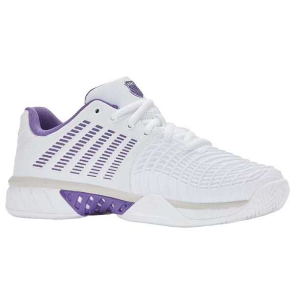 K-Swiss Womens Express Light 3 All Court Shoes (White/Purple Haze/Lunar Rock) 2026