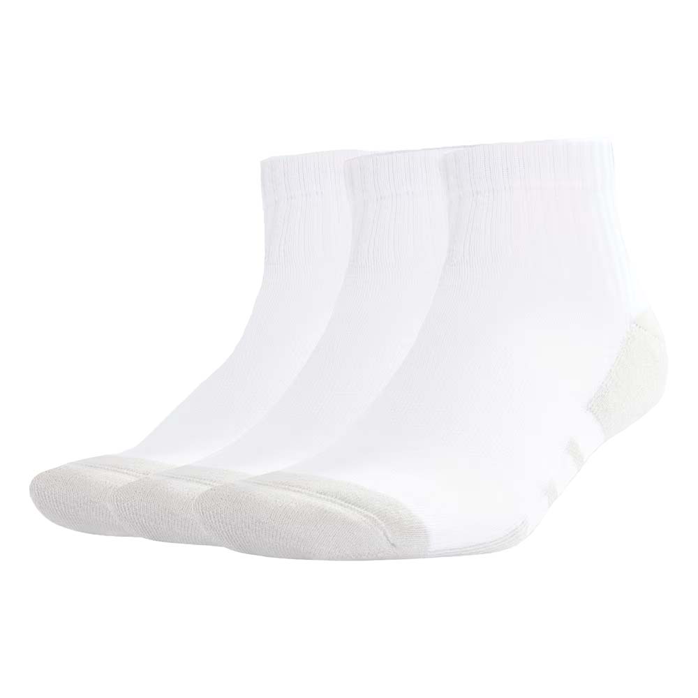 Adidas Low Socks (3 Pairs) (White)