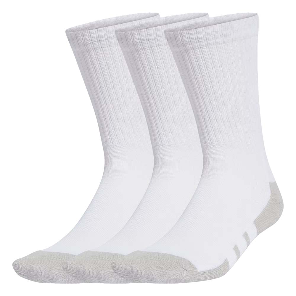 Adidas Crew Socks (3 Pairs) (White)