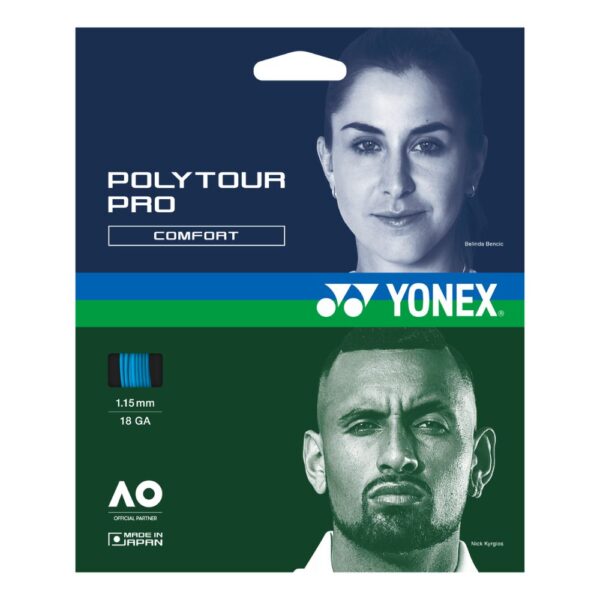 Yonex Poly Tour Pro 12m Packet - Blue, 1.25mm