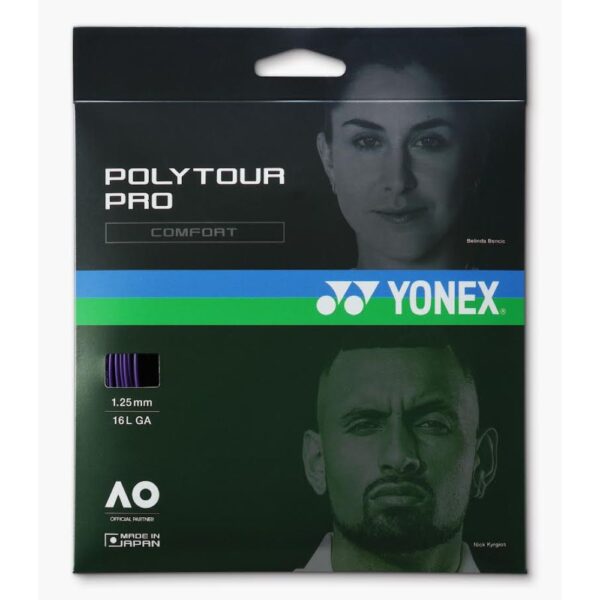 Yonex Poly Tour Pro 12m Packet - Purple, 1.25mm