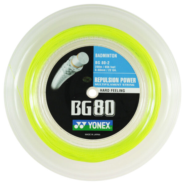 Yonex BG 80 200m reel - Yellow