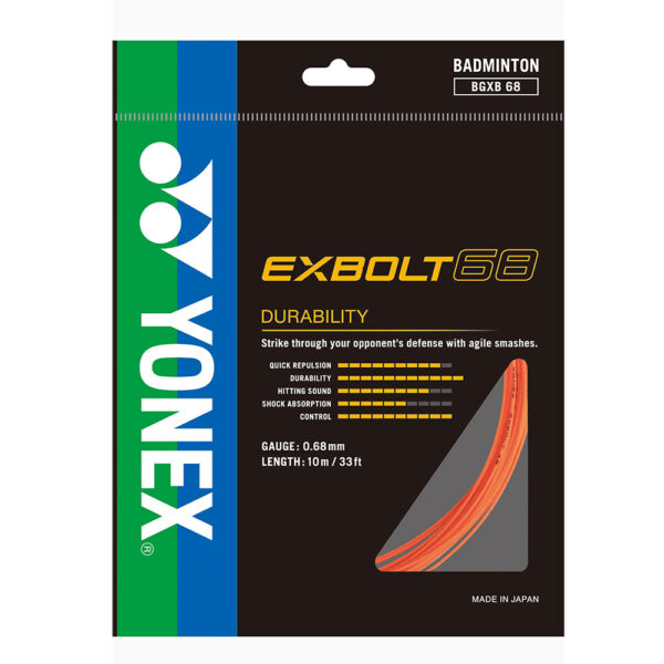 Yonex Exbolt 68 10m Packet - Orange