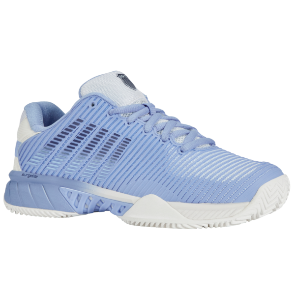 K-Swiss Womens Hypercourt Express 2 HB All Court Shoe (Bright White/Open Air/Estate Blue) - Size 5 UK