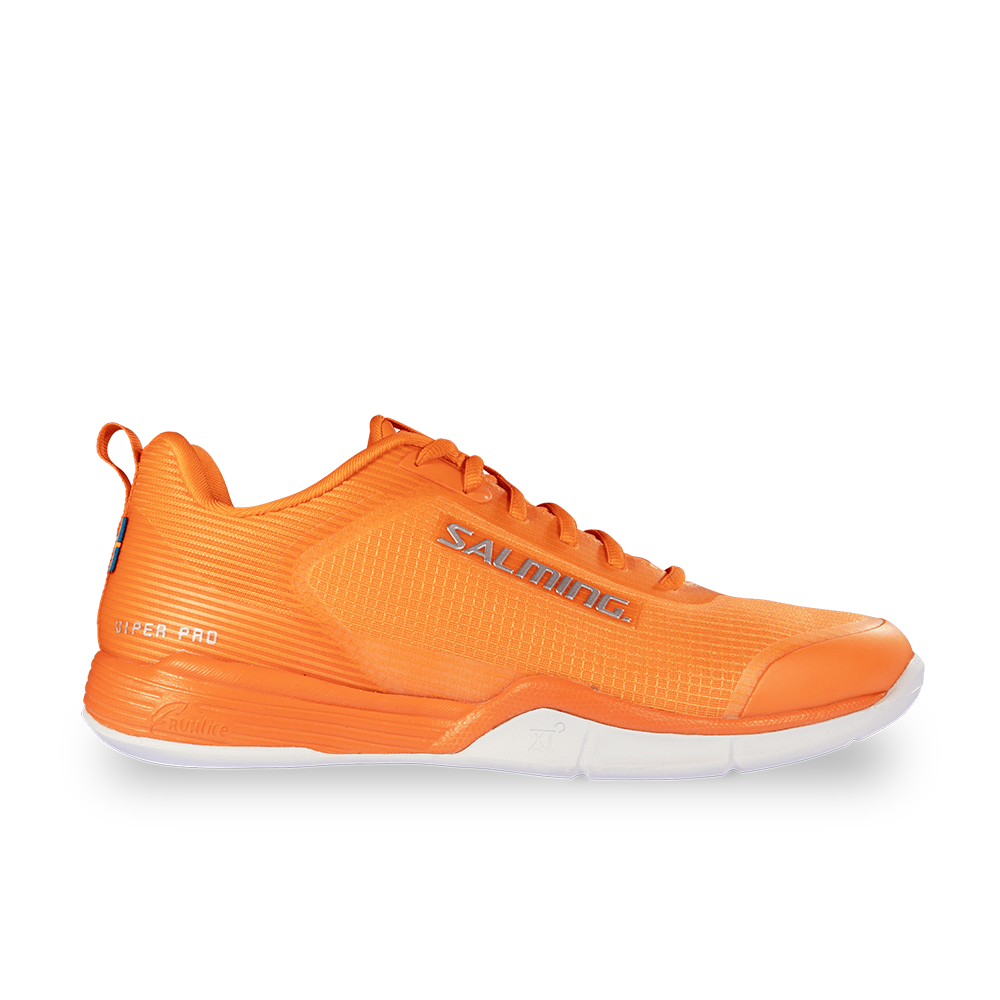 Salming Unisex Viper Pro Indoor Court Shoe (Tangerine/Silver) - Size: 5 UK