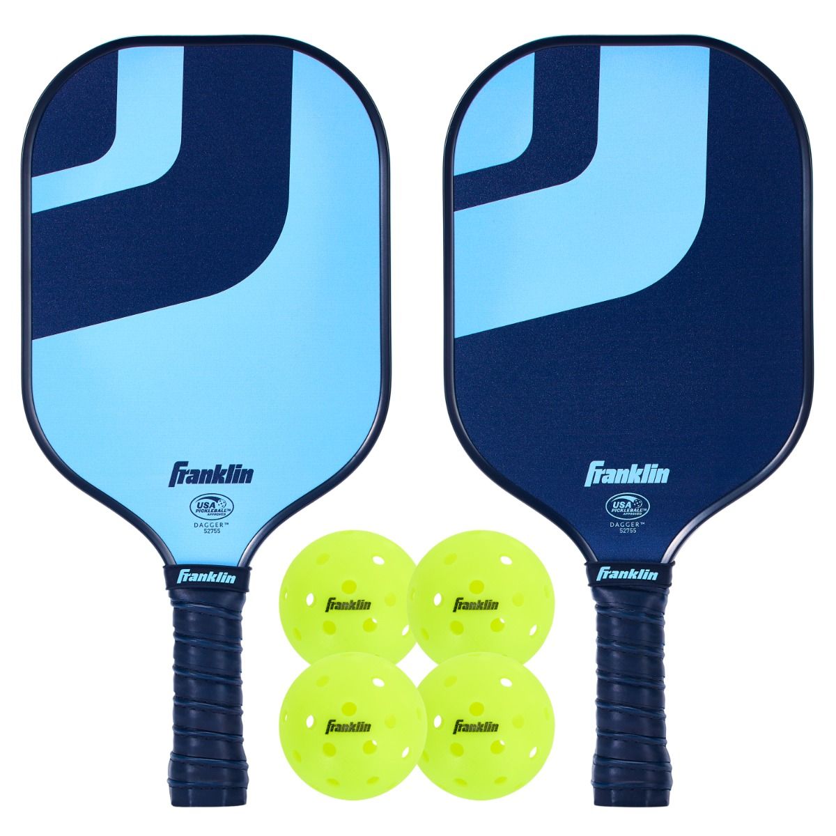 Franklin Dagger 2-Player Pickleball Paddle and Ball Set